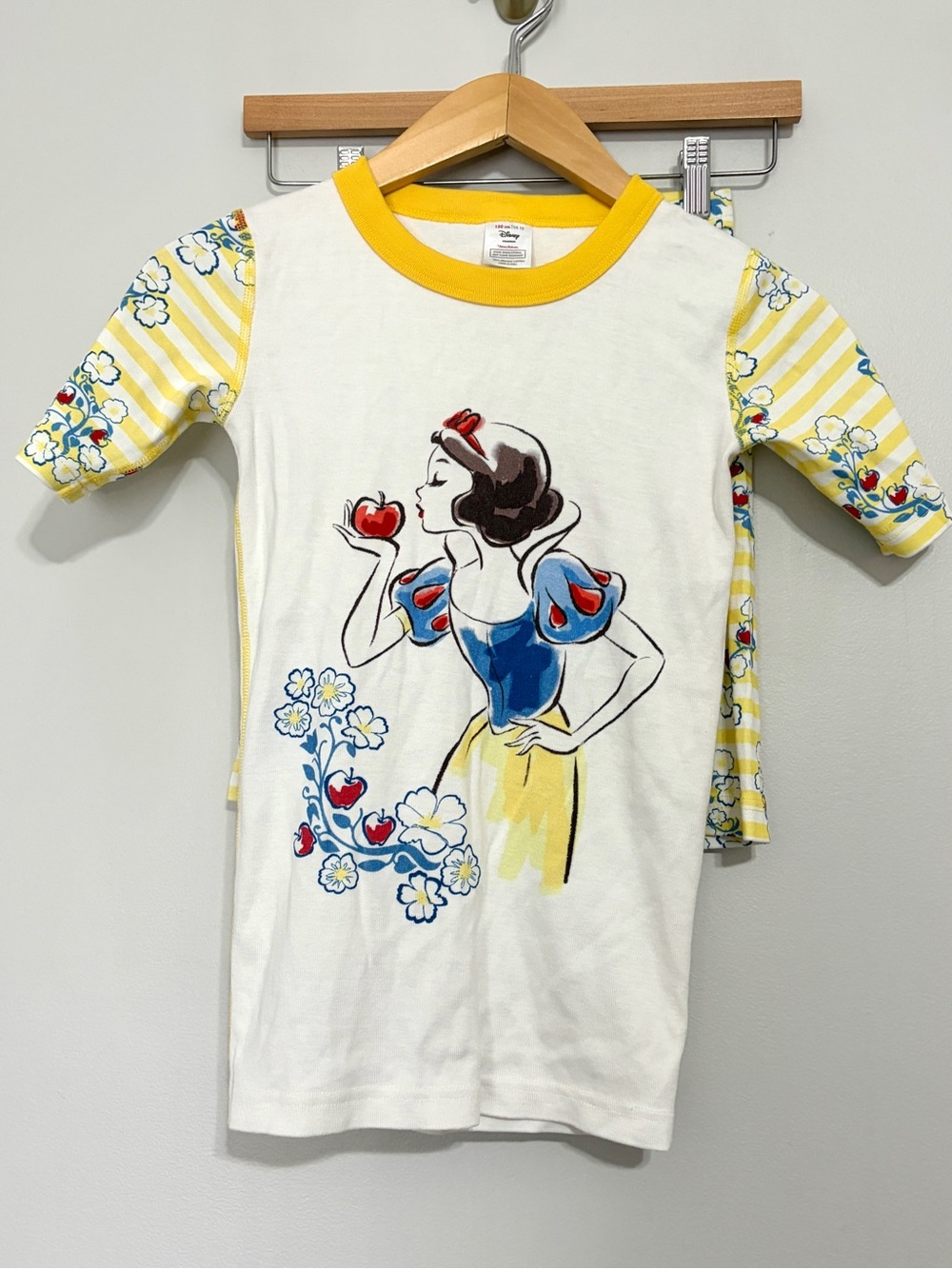 Hanna Andersson Disney Snow White Short-John Pajama Set Organic Size 12